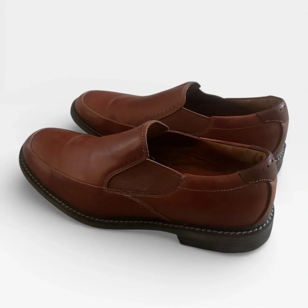 Clarks Unelott Step‎ Leather Slip on Shoes Loafers Mens 10.5